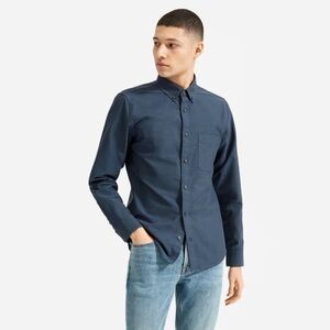 Everlane Slim Fit Japanese Oxford Shirt Dark Teal M